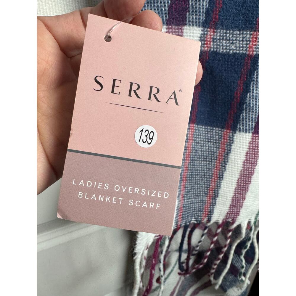 SERRA NWT Ladies Oversized Acrylic Blanket Scarf 28" x 72" - Picture 3 of 5